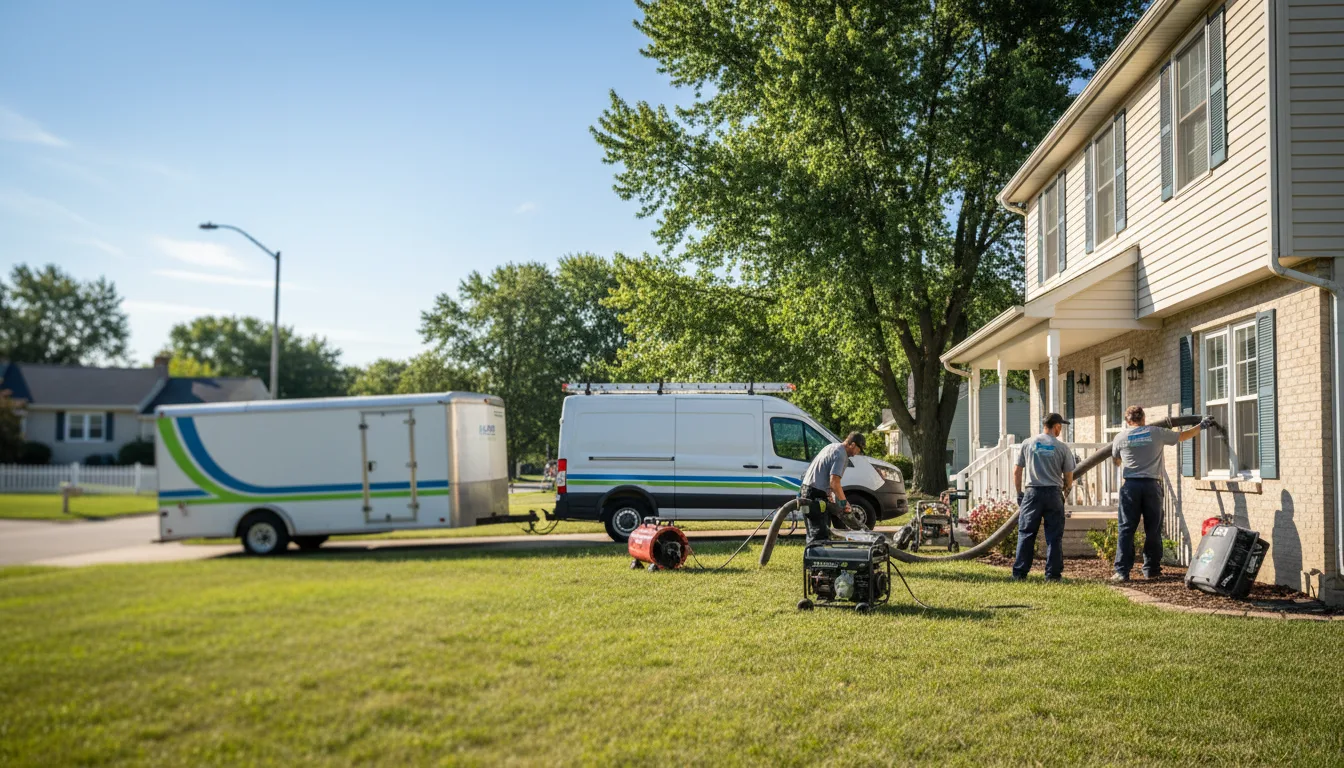 Flooded Basement Restoration And Cleanup With Repair in Vernon, IL near me